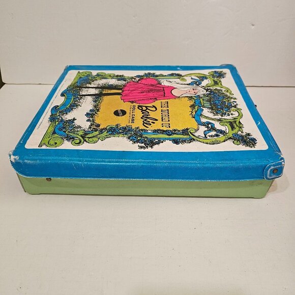 Vintage 1968 Mattel The World Of Barbie Vinyl Doll Case #1002 Blue & Green 6/10 - Picture 3 of 9